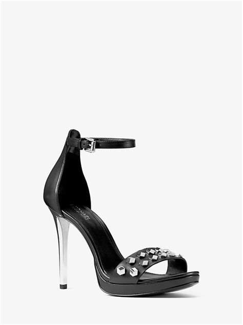 michael kors sandale hutton|Hutton Leather Sandal .